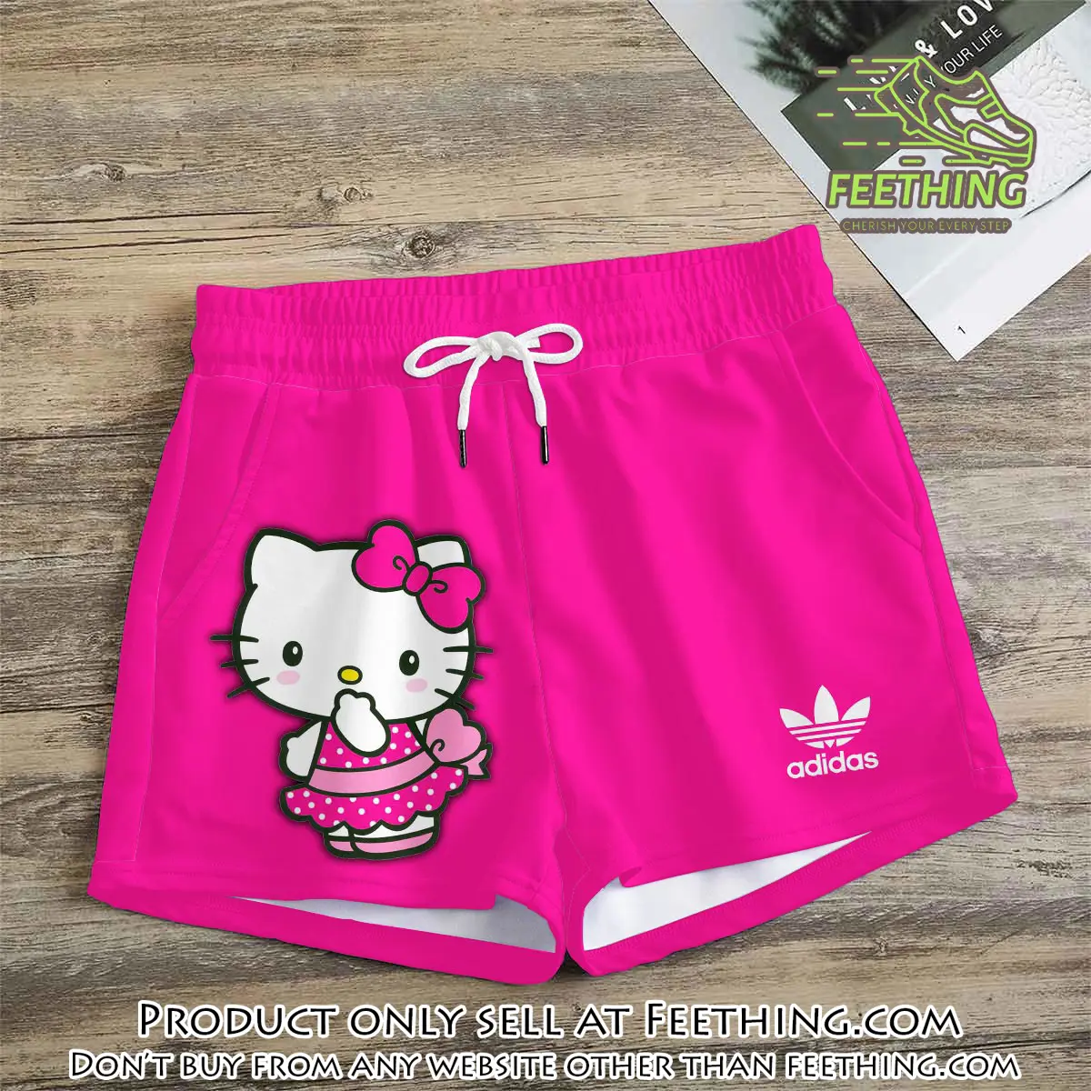 Premium hello kitty in adidas women shorts lady beach shorts wms1080 ft5933833